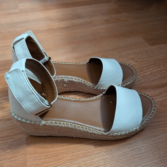 Franco Sarto White Espadrille Wedges - Picture 7 of 7